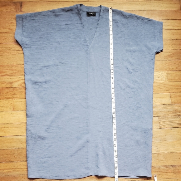 Vici Light Blue V-Neck Tunic Boxy Fit Dress‎ Size Xs - Picture 3 of 8